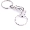 Llavero de Liberación Rápida EDC para Exteriores, Hebilla Desmontable, Llavero de Doble Anillo, Llavero Doble para Exteriores