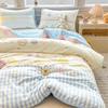 Colcha de Terciopelo de Frijol para Niños, Colcha Engrosada de Invierno, Colcha Cálida Individual para Dormitorio, Colcha de Primavera y Otoño, Colcha de Algodón para Todas las Estaciones, Esterilla para Cama