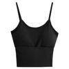 Pure Desire Estilo One-piece Colete com Almofada no Peito Sexy All-match Slim-fit Beautiful Back Sports Base Top sem mangas para Mulheres
