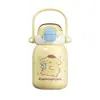 26 Tazas Térmicas Nuevas Sanrio 2 Kuromi Portátil para Niños con Aislamiento y Popote para Uso Escolar de Niñas