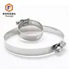 Aro para garganta Xiaomei fábrica de Shenzhen al por mayor 201 acero semi-acero inoxidable abrazadera aro para garganta americano aro para tubo ranurado cruzado