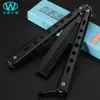 Navaja mariposa peine plegable CSGO accesorios para juegos de lanzamiento al aire libre molde de cuchillo de práctica fábrica de Yangjiang al por mayor sin filo