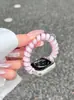 Pulseira Colorida Dopamina Gummy Coil para Apple Watch iWatch 12ª Geração 11/10 Ultrase