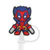 Tampas de Canudo do Deadpool e Wolverine de 8-10mm Tampa de Canudo Stanley Plugue de Canudo Tampa contra Poeira Canudo de Desenho Animado