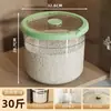 Contenedor de Almacenamiento de Arroz de Gran Capacidad para Uso en la Cocina, Adecuado para Almacenar Granos, Arroz y Harina, a Prueba de Humedad, a Prueba de Insectos, Engrosado y Sellado