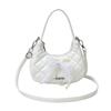 Bolso de Mano para Mujer, Bolso de Hombro Versátil y de Moda, Bolso tipo Dumpling de Color Sólido, Capacidad Grande, con Lazo, Nuevo para Primavera 2026