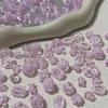 Alta qualidade Xia Bing Roxo Boêmio Miçangas Misturadas Barroco Material Artesanal Gu Mei Guyum Roupa