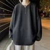 Nueva sudadera con cuello redondo pesada estilo americano Harajuku japonés para hombre, marca de tendencia primavera y otoño, top base suelto casual