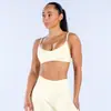 Yu An Nailon Mate Cuello Redondo Hombro Recto Correa de Hombro Sujetador de Fitness Sin Costuras Yoga Deporte 0322 Ropa Deportiva