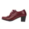 Comercio Exterior Amazon Estilo Academia Británica Talla Grande Zapatos de Mujer con Cordones Zapatos Individuales 34-43