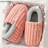 Pantuflas de algodón engrosado que cubren el talón para hombre, otoño e invierno, con felpa adicional, para interiores, del hogar, del hogar, zapatos de algodón cálidos de suela gruesa para mujer