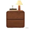 Mesa de Cabeceira com Textura de Madeira Maciça para Quarto, Uso Doméstico, Armário de Cabeceira Estilo Madeira Natural, Armário de Armazenamento de Cabeceira Estilo Vintage com Gaveta