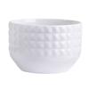 Maceta de Cerámica con Logo Intercambiable Flor Blanca Maceta para Suculentas Soporte Pequeño para Flores Maceta Cuadrada Pura Decoración del Hogar