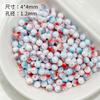 Vigneta de crema Ji de sirena de 4 mm cuentas redondas chapadas en dos colores cuentas con cuentas cuentas hechas a mano accesorios para pulsera DIY