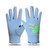 Guantes para niños, otoño e invierno, resistentes al viento y al frío, con forro polar, cálidos, para niños y niñas, para deportes al aire libre, con dibujos animados, luminosos, para montar a caballo.