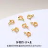 Pulseira Caseira DIY Acessórios Banhados a Prata Colar de Pérolas Artesanal com Contas Pulseira Corrente de Cauda de Coração Fecho de Lagosta Fivela de Fechamento