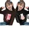 Camiseta Térmica Base para Niña, Nueva Camiseta de Manga Larga para Niños de Otoño e Invierno, Elegante Camiseta Interior Base para Bebé con Cuello Semi-Alto