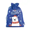 Sacos de Juta com Cordão de Natal Papai Noel Sacos para Maçãs Sacos de Presente para Festas e Feriados Cordão Sacos de Doces para Crianças Fabricante