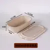 Caja de almuerzo ligera para alimentos caja de embalaje para ensalada de verduras pulpa de caña de azúcar desechable biodegradable gran capacidad color natural pulpa espesada