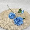 3 peonías extranjeras, flores artificiales para decoración de bodas y hogares, flores falsas, tres rosas extranjeras al por mayor