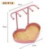 Suporte de Mesa Simples para Colar Pulseira Joias Brinco Ornamento Display Stand Joias Elástico de Cabelo Organizador de Armazenamento de Mesa de Maquiagem
