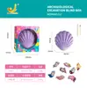 Disco de Pintura de Yeso para Niños Simulación DIY con Diseño de Triceratops, Juguete Creativo de Graffiti para Niños y Niñas