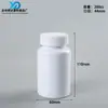Fabricante Botella de Plástico 200cc Botella de Boca Ancha PET Sellada Botella de Embalaje para Líquidos Sólidos Polvo Sub-Embalaje Botella para Tabletas Cápsulas