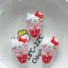 Lindo postre brillante Sanrio pegamento de crema para manualidades funda para teléfono móvil pasador de pelo para coche eléctrico accesorios de joyería de resina al por mayor