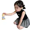 Falda a cuadros de verano para niña, Falda floral moderna para niños, Conjunto de dos piezas con chaleco y manga corta