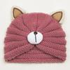 Nuevo Estilo Europeo y Americano Sombrero de Lana de Oso Lindo para Niños, Sombrero Cálido y Cómodo para Bebé, Suave Sombrero de Punto para Bebé de Otoño e Invierno