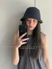 ¡Versátil y Favorecedor para Todos! Sombrero de Pescador Negro para Mujer, Color Sólido, Protección Solar, Perfecto para Looks de Mañana Temprano Sin Maquillaje