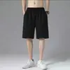 Suministro Directo de Fábrica Pantalones Cortos de Seda Helada para Hombre Verano Finos Frescos Pantalones de Cinco Puntos Pantalones de Textura Arrugada Pantalones Cortos de Baloncesto Baratos