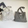 Bolso Tote Nuevo Estilo Coreano con Estampado de Estrellas para Mujer 2026, Bolso de Hombro y Cruzado de Gran Capacidad, Bolso de Tela Simple y Versátil para el Trabajo