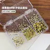 Conjunto K9 colorido de diamantes redondos pequenos com base pontiaguda, um acessório popular e moderno para nail art de diamantes, diamantes ultra brilhantes para nail art, atacado
