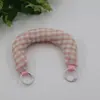 Ins Estilo Japonés y Coreano Cuadros Tela Hecha a Mano Forma de C Accesorio para Muñeca Correa de Agarre Anti-Pérdida Funda para Teléfono Correa de Cuello