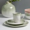 Venta Caliente Sencillo Hogar Color Esmaltado Cerámica Vajilla Set Gres Porcelana Plato Cerámica Tazón Europeo Americano Supermercado Personalización