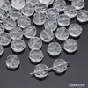 Vidrio transparente cuentas redondas cuentas de mariposa perforadas cuentas sueltas pulsera de cuentas hecha a mano diy material para tocado joyería pequeños accesorios