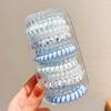 Anillo para el Cabello Línea Telefónica Azul Sal Marina de Yang Mi para Mujer Cola de Caballo Alta Cuerda para la Cabeza que No se Derrumba Cuerda para el Cabello de Alta Elasticidad Accesorios para el Cabello Gomas