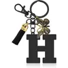 Llavero de Acero Inoxidable con Colgantes de 26 Letras, Accesorios para Bolsos, Colgante para Llavero, Joyería Coreana Estilo Goteo de Aceite al por Mayor
