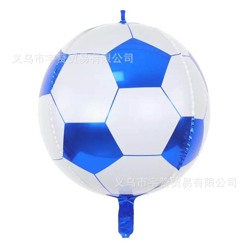 22寸足球4D球-蓝色