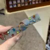 Accesorios para el Cabello Estilo Dongdaemun Coreano Clip para el Cabello Súper Brillante con Pedrería de Cristal Pinza de Pato Pinza Lateral Pinza Bb Pasador Adorno para el Cabello
