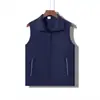 Colete impermeável de alta qualidade com logotipo personalizado, vestuário de trabalho, roupas para voluntários, uniforme de voluntário para atividades de caridade, com gola dobrável