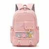 Mochila estudiantil simple estilo coreano, versátil, sencilla, de gran capacidad, bolsa transparente de doble hombro, casual, mochila de viaje ligera para mujer