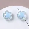 Cuentas de Flores Transparentes Coloridas Frescas y Versátiles Acrílico DIY Pulsera para Mujer Accesorios de Cuerda para el Cabello Materiales Hechos a Mano Venta al por Mayor