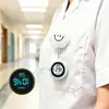 Reloj de Enfermera Reloj de Pecho Digital Electrónico Elástico Lindo Clip Reloj para Colgar Reloj de Bolsillo Reloj Elástico para Mujer
