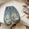 Nuevos Jeans de Estilo Coreano para Niños de Primavera y Otoño para Niños Pequeños y Medianos, Pantalones Largos para Bebé, Leggings Casuales Versátiles para Niños y Niñas