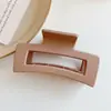Moda estilo coreano Clip cuadrado clip esmerilado clip cuadrado hueco retro pinza para el pelo femenina de gran tamaño tipo tiburón