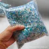 Lentejuelas para Uñas con Brillo Dorado Mezcladas Lentejuelas Nano Lentejuelas de Color Mezclado en Frasco 5g Decoraciones de Brillo Dorado en Frasco