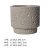 Vaso de flor de cimento estilo nórdico cerâmica fosca moda simples personalidade artística interior rabanete verde bonsai suculenta com furos