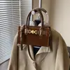 Bolso Cruzado, Bolso de Mujer, Bolso de Hombro de Alta Gama, Bolso Cuadrado Pequeño Retro Casual a la Moda, Bolso de Mano Simple para el Trabajo